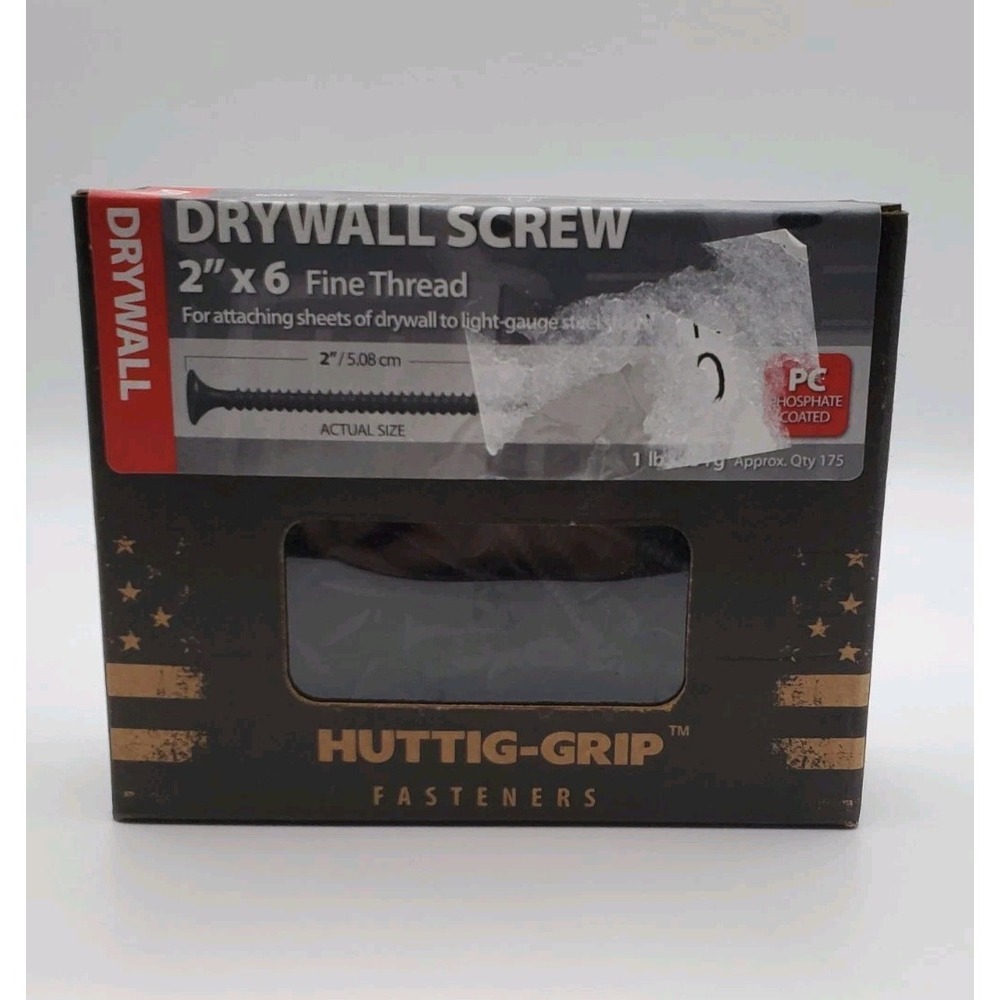 2" x 6 Finethread Drywall Screws Huttig Grip
